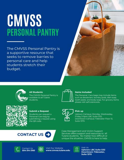 CMVSS Personal Pantry Flyer